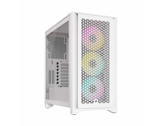 Corsair iCUE 4000D RGB AIRFLOW Mid-Tower Casing (White)