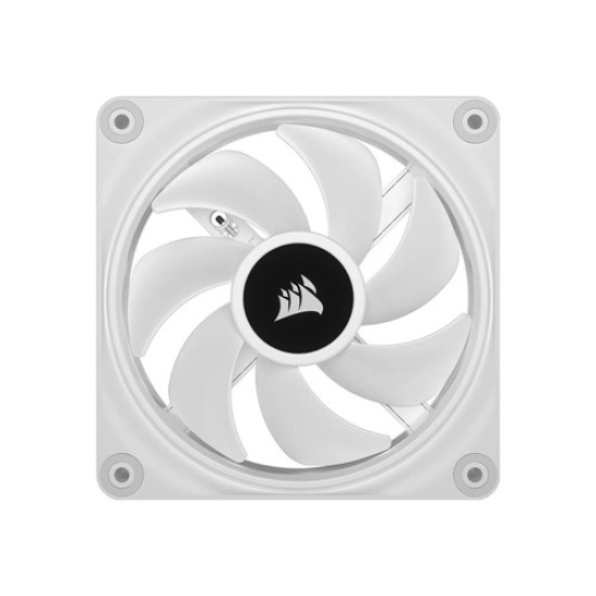 Corsair iCUE LINK QX120 RGB 3 in 1 120mm PWM White Case Fan Starter Kit with iCUE LINK System Hub