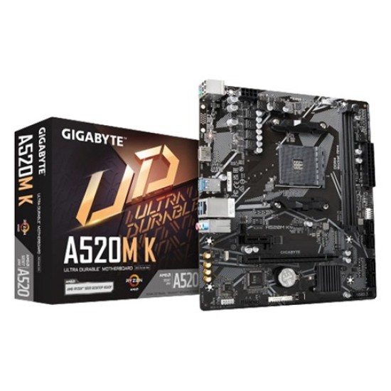 GIGABYTE A520M K AMD AM4 Micro ATX Motherboard