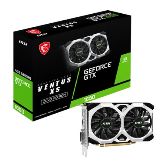 MSI GeForce GTX 1650 D6 VENTUS XS OC V3 4GB GDDR6 Graphics Card