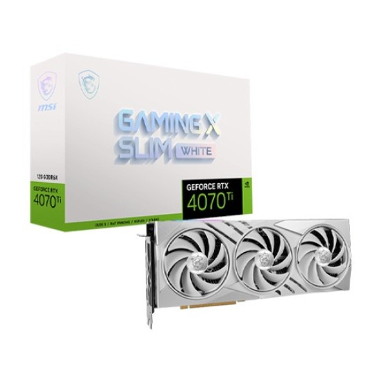MSI GeForce RTX 4070 Ti GAMING X SLIM WHITE 12G Graphics Card