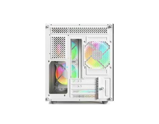 REVENGER DUO DYNAMIC FULL-VIEW MINI-TOWER ATX CASE (White)