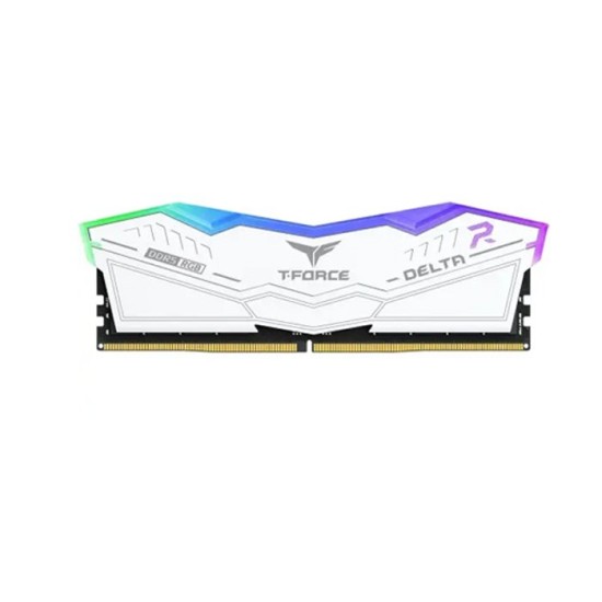 TEAM DELTA RGB WHITE 16GB DDR5 5600MHZ GAMING DESKTOP RAM