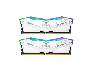 TEAM T-FORCE DELTA RGB 32GB (16GBx2) 7800MHz DDR5 Gaming RAM White 