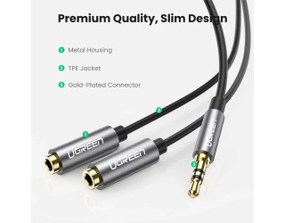 UGREEN AV123 3.5mm Aux Stereo Audio Splitter Cable (10532)